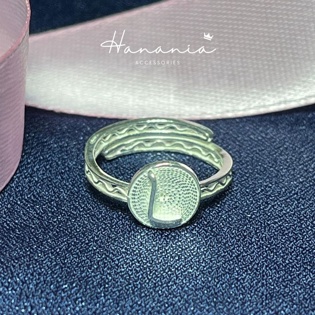 Hanania - Jewelry Cincin Silver / Perak, H088 Cincin Motif Huruf L, Filigree, Cincin bisa dipakai pr