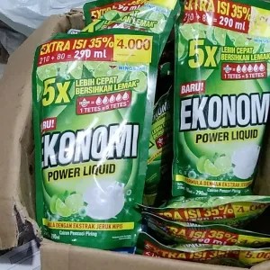 Ekonomi pencuci piring jeruk nipis 210 extra 80 ml isi 2 290ml