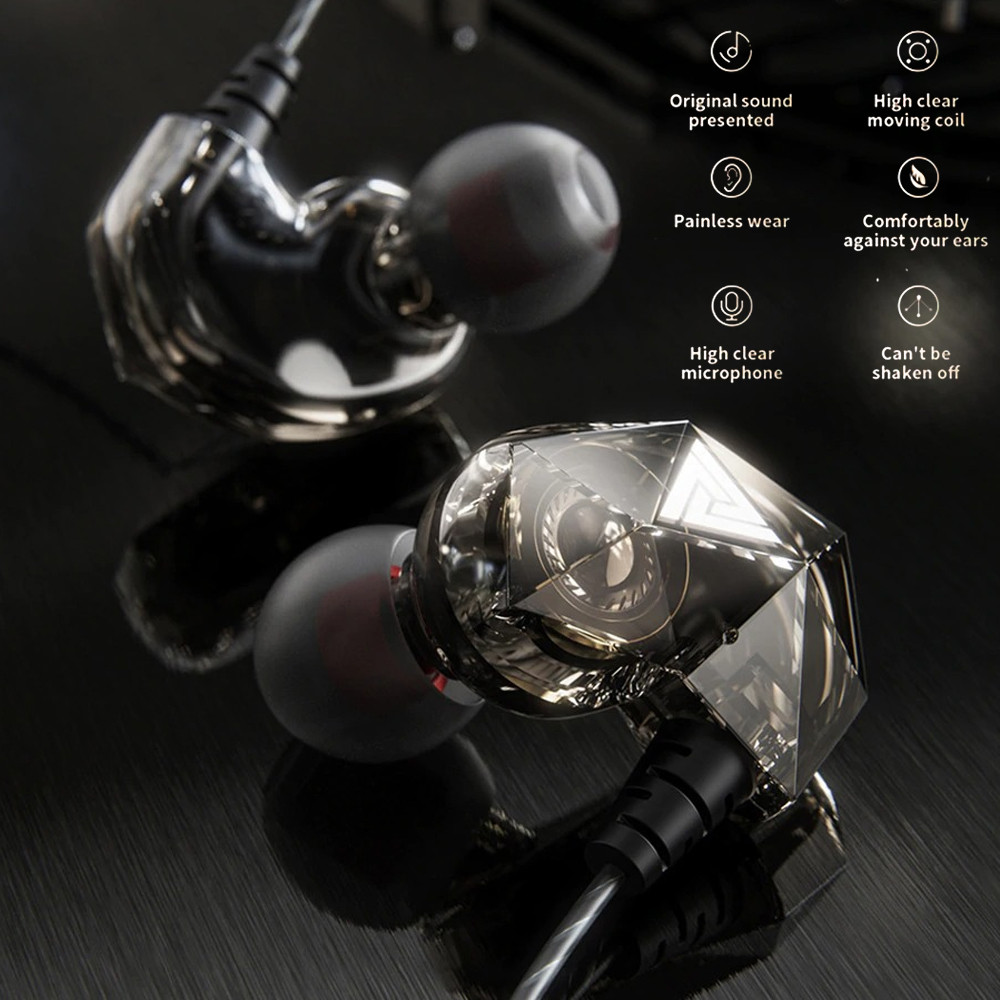 SB7 QKZ Earphone In-Ear Heavy Bass Hi-Res with Mic AUX - QKZ-AK2 Baru