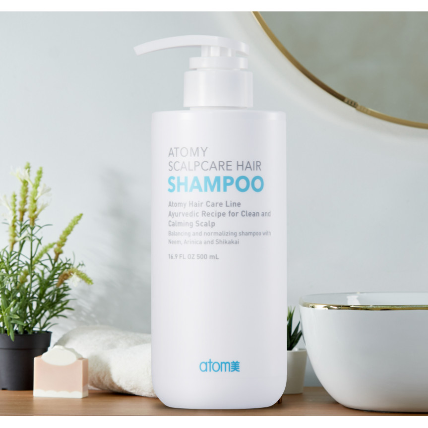 ATOMY SCALPCARE HAIR SHAMPOO 500 ML | Menghilangkan serpihan ketombe dan menutrisi kulit kepala.