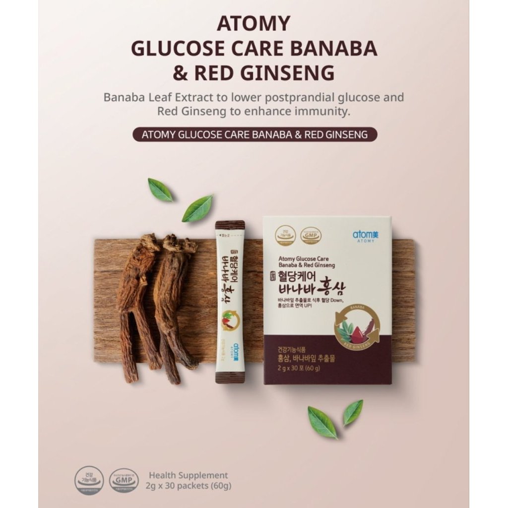 Atomy Glucose Care Banaba & Red Ginseng Diabetes & Tingkat Imun