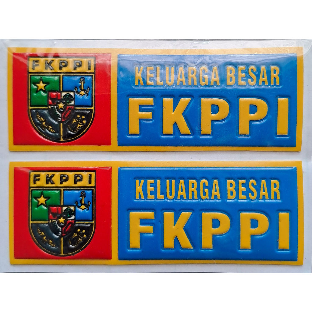 Sticker NOPOL FKPPI EMBOS TIMBUL Plat Motor/Mobil - Sticker FKPPI EMBOS TIMBUL