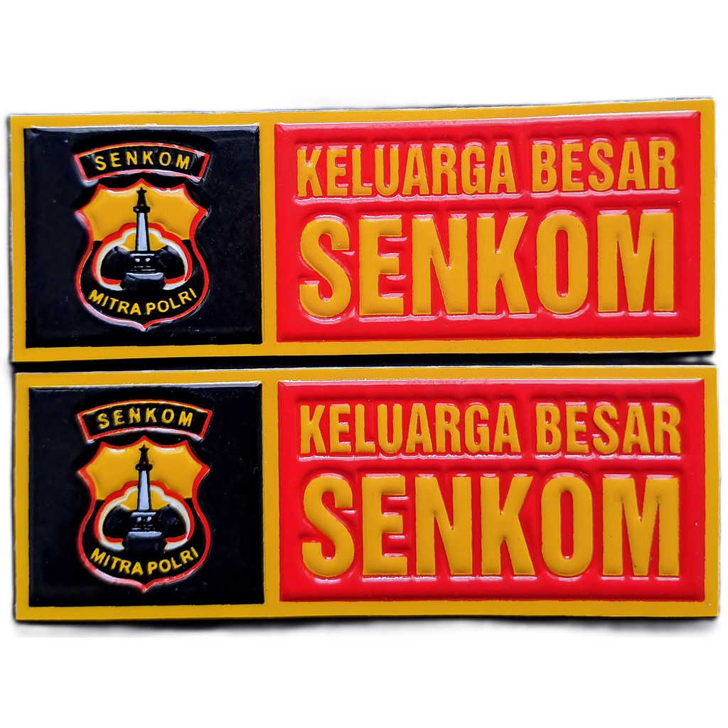 Sticker NOPOL SENKOM EMBOS TIMBUL Plat Motor/Mobil - Sticker SENKOM EMBOS TIMBUL
