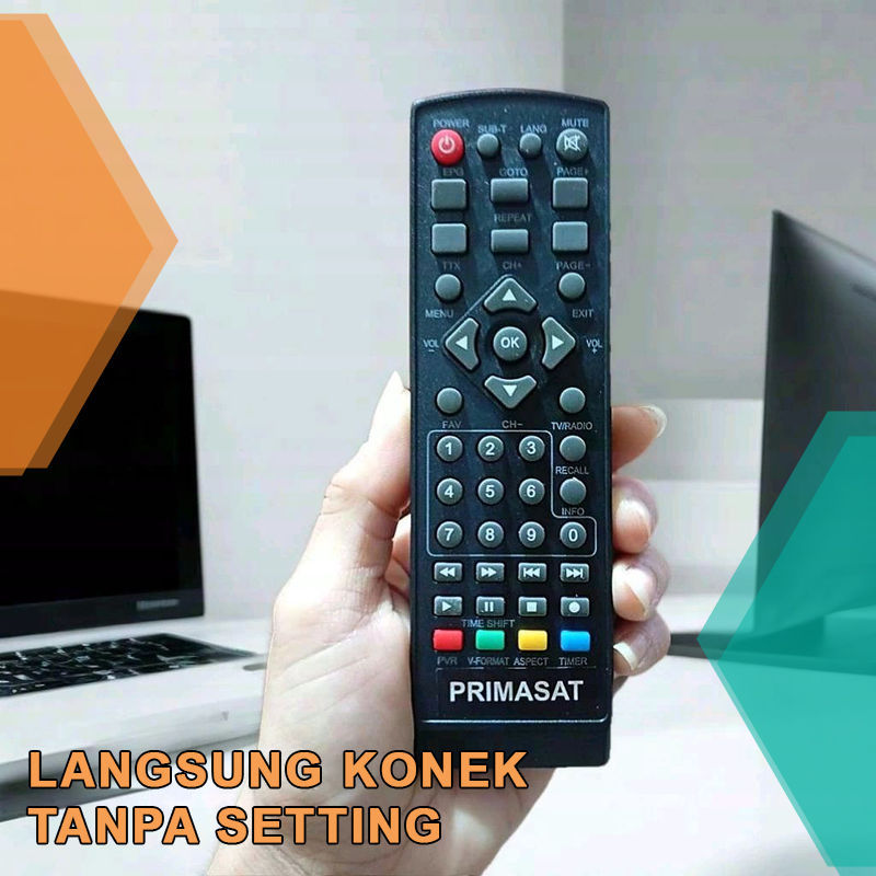 PRIMASAT DIJAMIN TANPA SETTING- REMOT REMOTE TV SET TOP BOX  STB PRIMASAT LANGSUNG KONEK KE TV dijam
