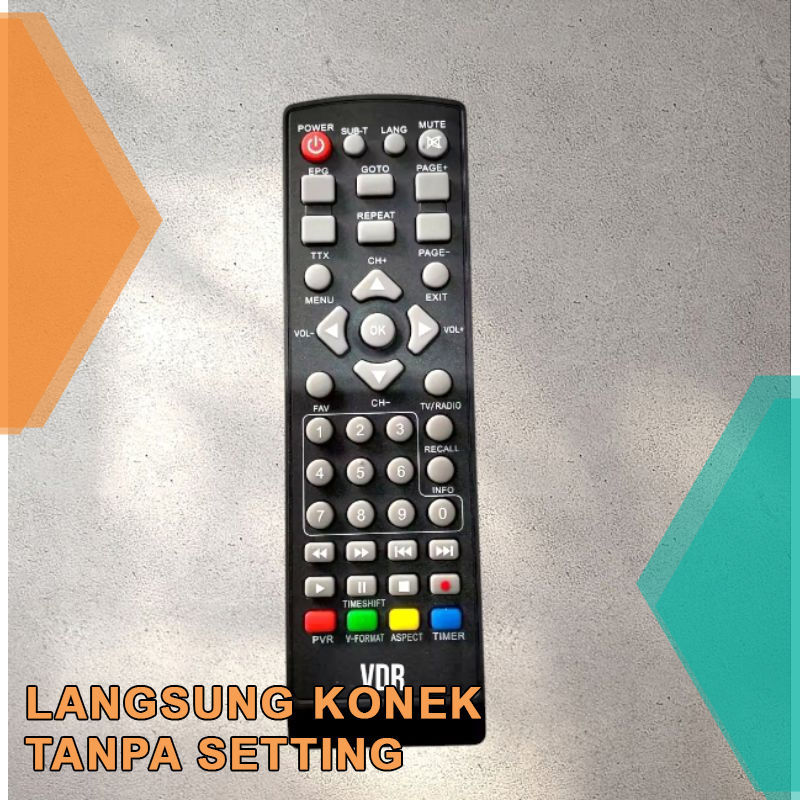 Remot set top box VDR/Remote stb VDR TANPA SETTING dijamin konek tanpa setting