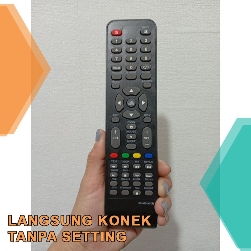Remote TV Akari LCD LED Smart Connect RC-9920AS / Remot TV Akari Smart Connect TV RC-9920AS dijamin 