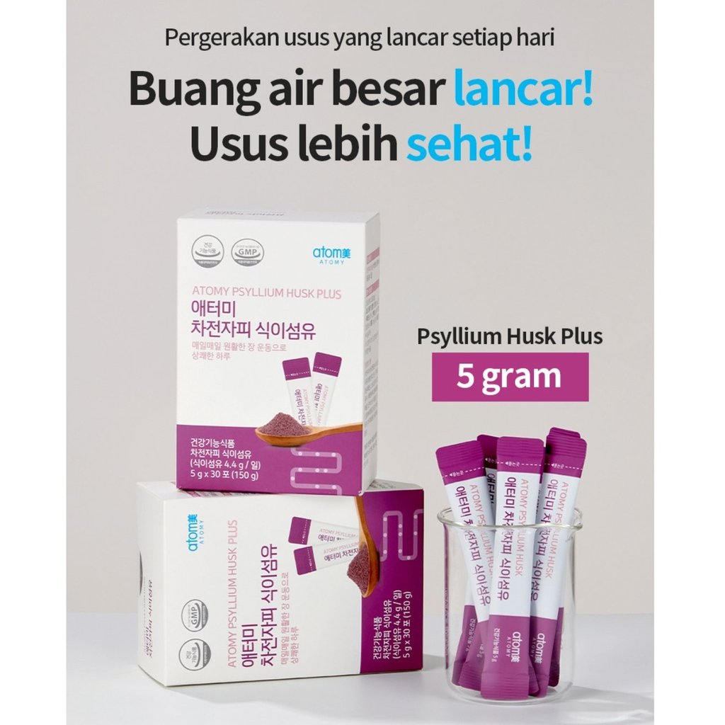 Atomy Psyllium Husk (30 Sc) Dietary Fiber Serat Tinggi, utk  Diet