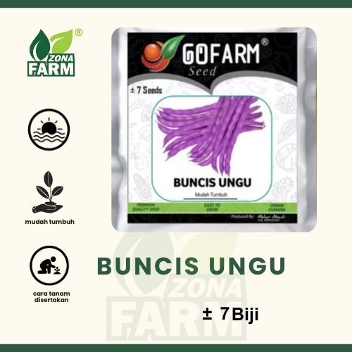 Benih BUNCIS UNGU Unggul 7 Biji