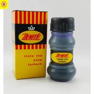 tinta stempel zenit warna "BIRU"