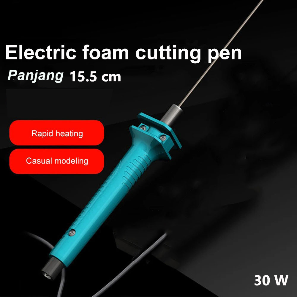 Alat Potong Styrofoam Elektrik Pisau Pemanas Gabus Busa Polystyrene Foam Cutter Stainless Adaptor DC