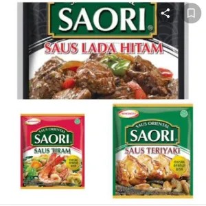 SAORI sachet variasi lada hitam, saos tiram, saos teriyaki