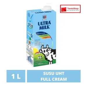 ULTRA MILK FULL CREAM 1 LITER SUSU UHT