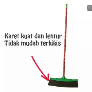 Pengepel Pelan Alat Pel Lantai Karet Pendorong air Wiper lantai