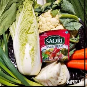 Paket sayur capcai + saori saus tiram