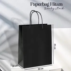 Paper Bag Hitam Polos / Paper Bag Kado