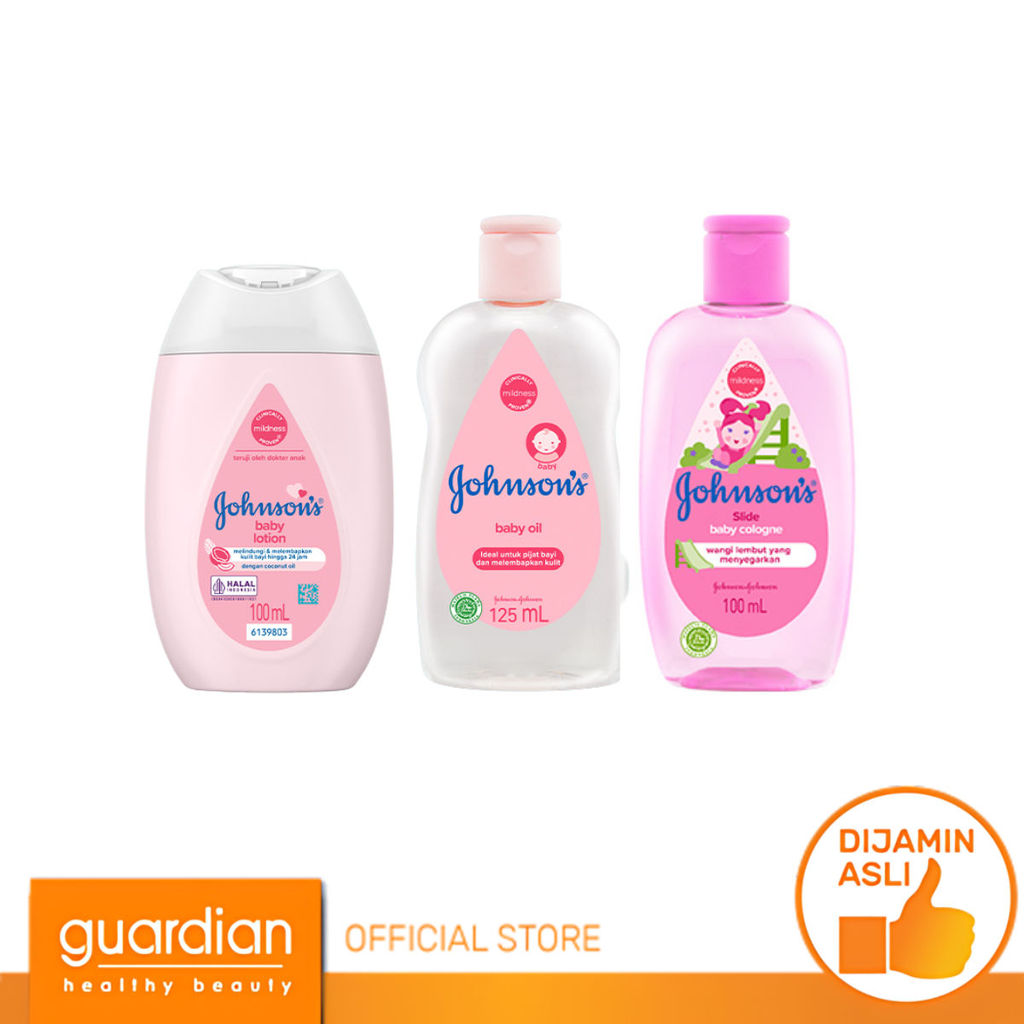 [Bundling] Johnson’s Baby Cologne Slide 100ml + Johnson’s Baby Lotion 100ml + Johnson’s Baby Oil 50m