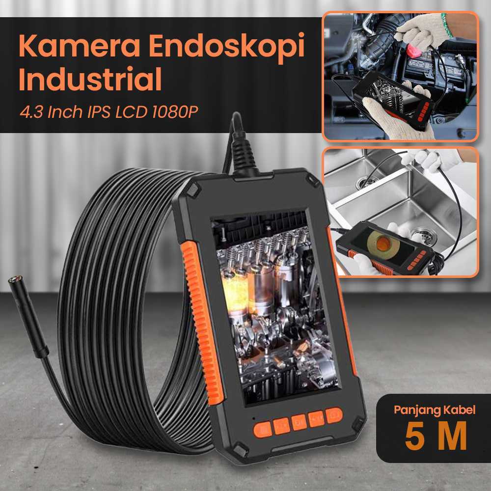Kamera Endoskopi Industrial Endoscope 4.3 Inch IPS LCD 1080P - P40