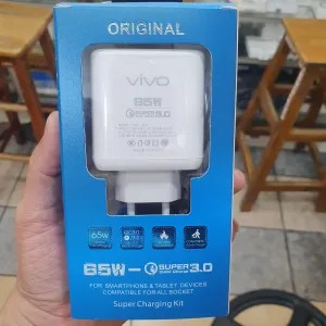 charger Vivo 65watt type mikro usb white