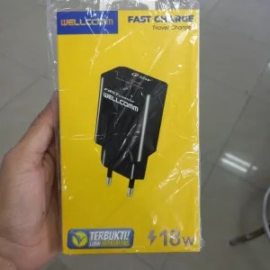 charger wellcomm type C 18watt black