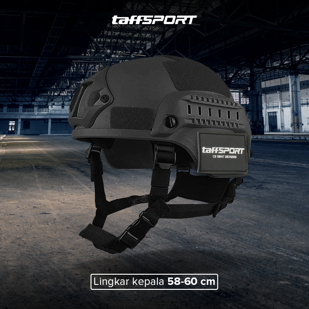 SeaBlingz - TaffSPORT Helm Tactical Airsoft Gun Paintball CS SWAT Helmet - MICH2000 - Blasters & Toy