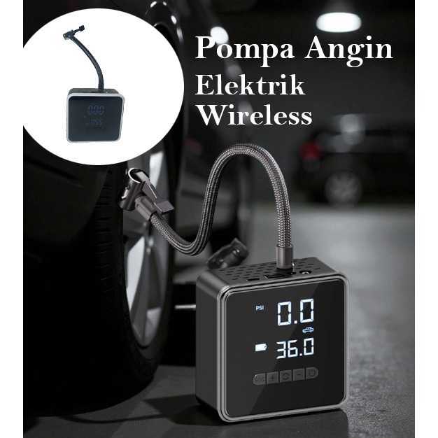 Pompa Ban Elektrik Portable Air Compressor 150 PSI 6000mAh - PR-718
