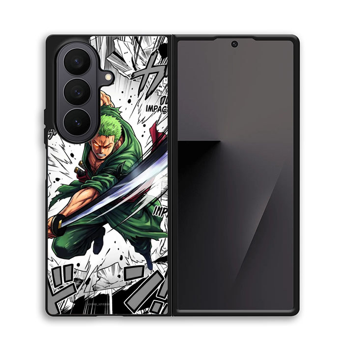 Case Casing Softcase Hybrid Samsung Galaxy Z Fold 7 6 5 4 3 SE Zoro Dual Slash Action Art