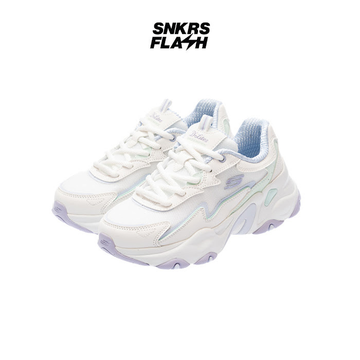 SKECHERS SPORT DLITES 5 WHITE - 150524WMLT - Size 40