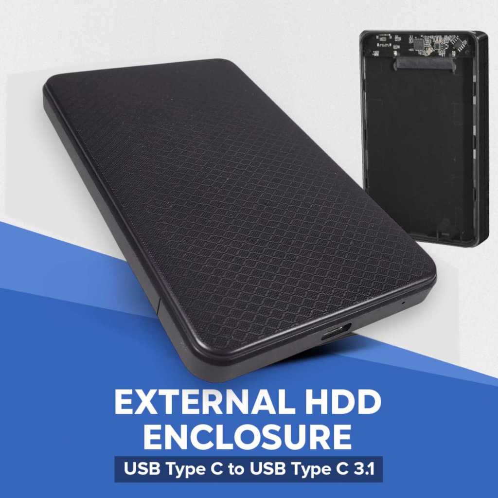 External HDD SSD Enclosure Case 2.5 Inch USB Type C to Type C 3.1 - GEN-2
