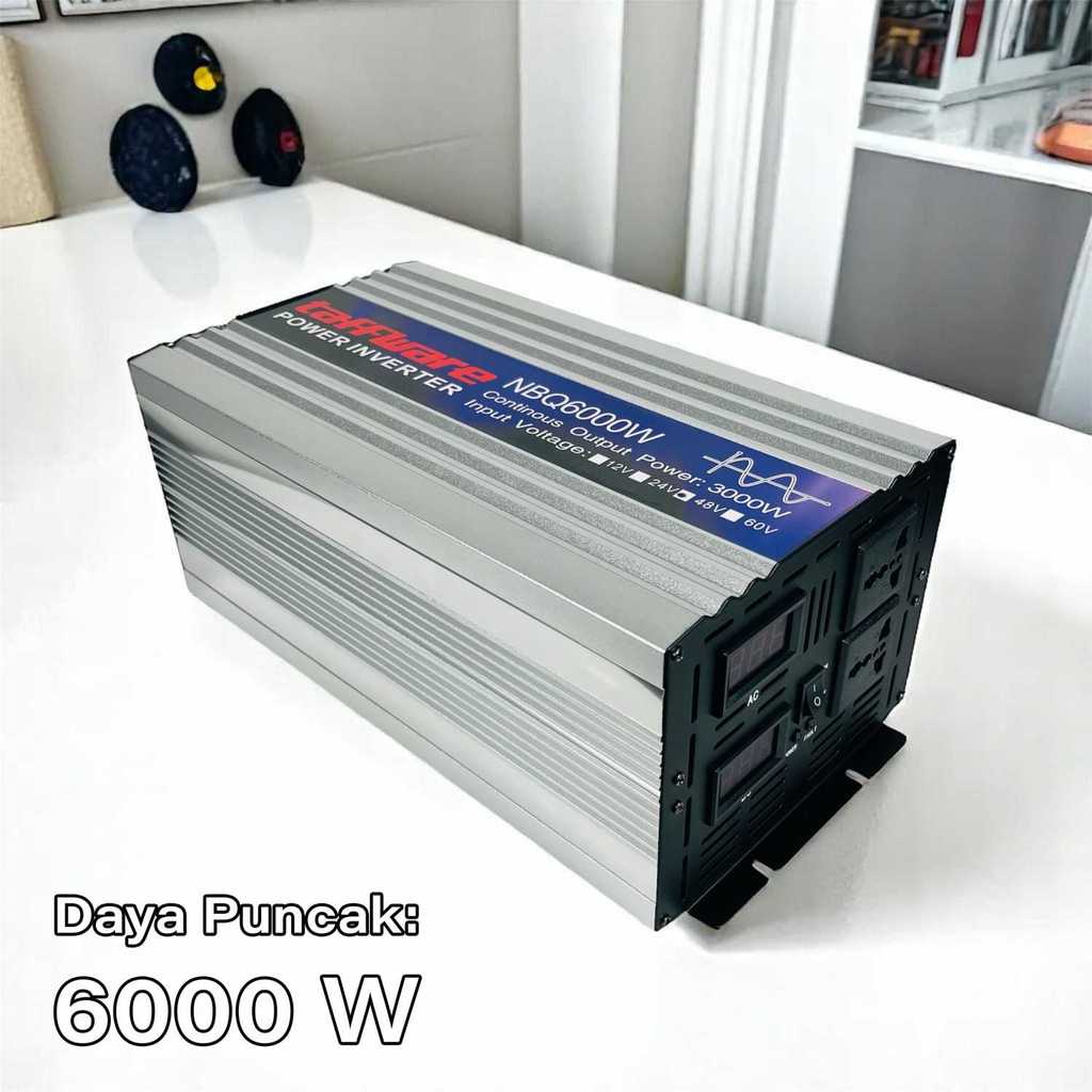 Power Inverter Mobil Pure Sine Wave DC 48V to AC 220V 6000W - NBQ6000W
