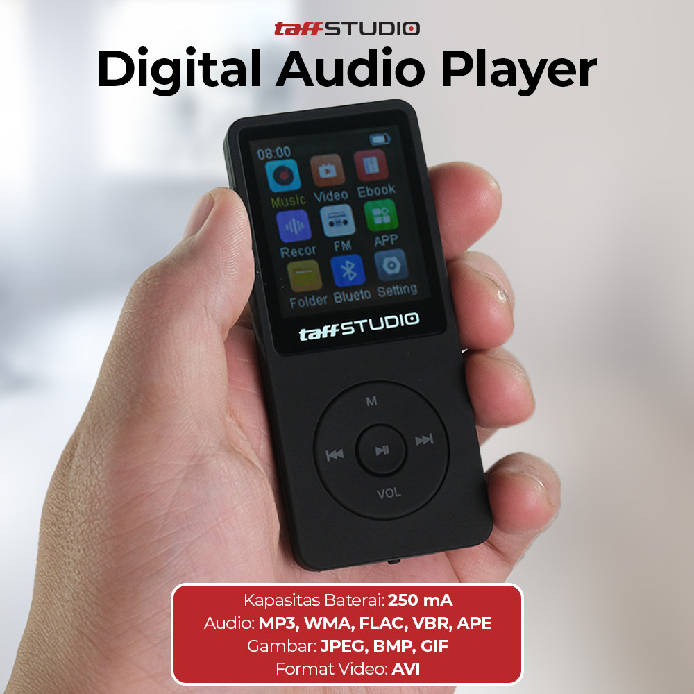 SeaBlingz - TaffSTUDIO MP3 Digital Audio Player 1.8 Inch - ZY418 (Media Players MP3 & MP4 Players/Di