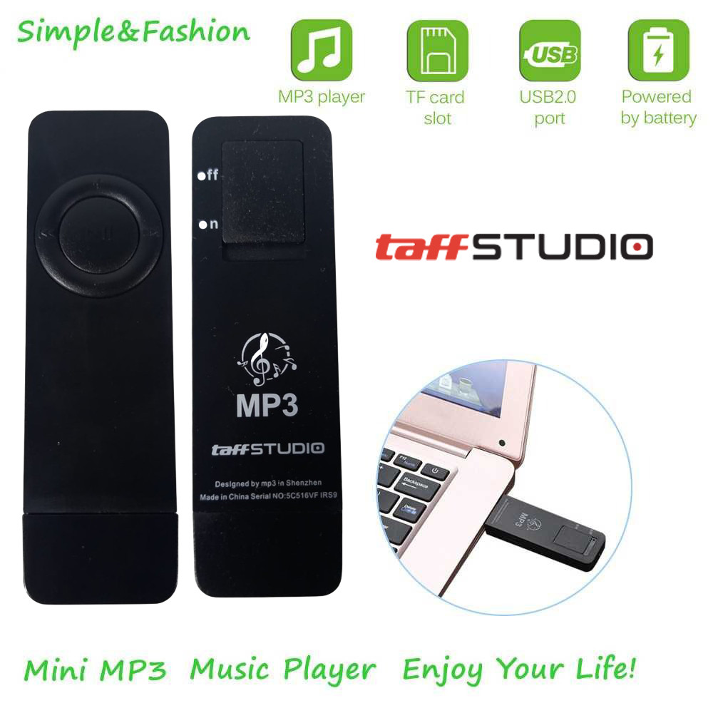 New Product TaffSTUDIO MP3 Player Portable Mini USB 2.0 TF Card 80 mA - IRS9 Garansi Original 100%