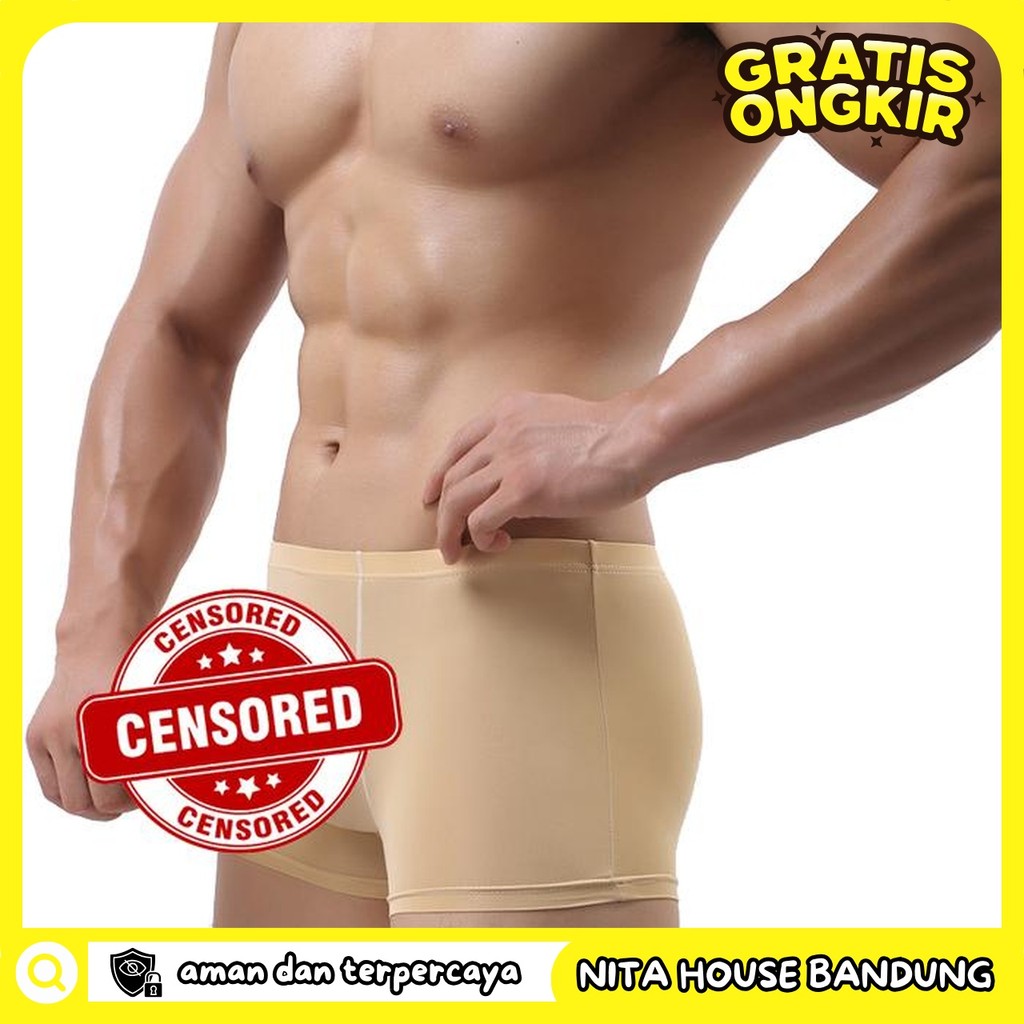 BOXER BELALAI PRIA CELANA DALAM BELALAI PRIA BEIGE PAKAIAN DALAM PRIA VANSKOOS PRIVASI AMAN