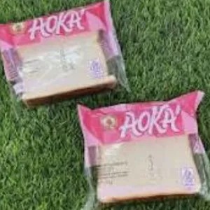 roti aoka panggang rasa strawberry ( 3 pcs )