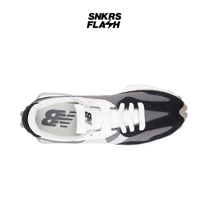 NEW BALANCE 327 Black Light Out Grey Sepatu Sneakers Unisex - U327LNB - Size 40.5