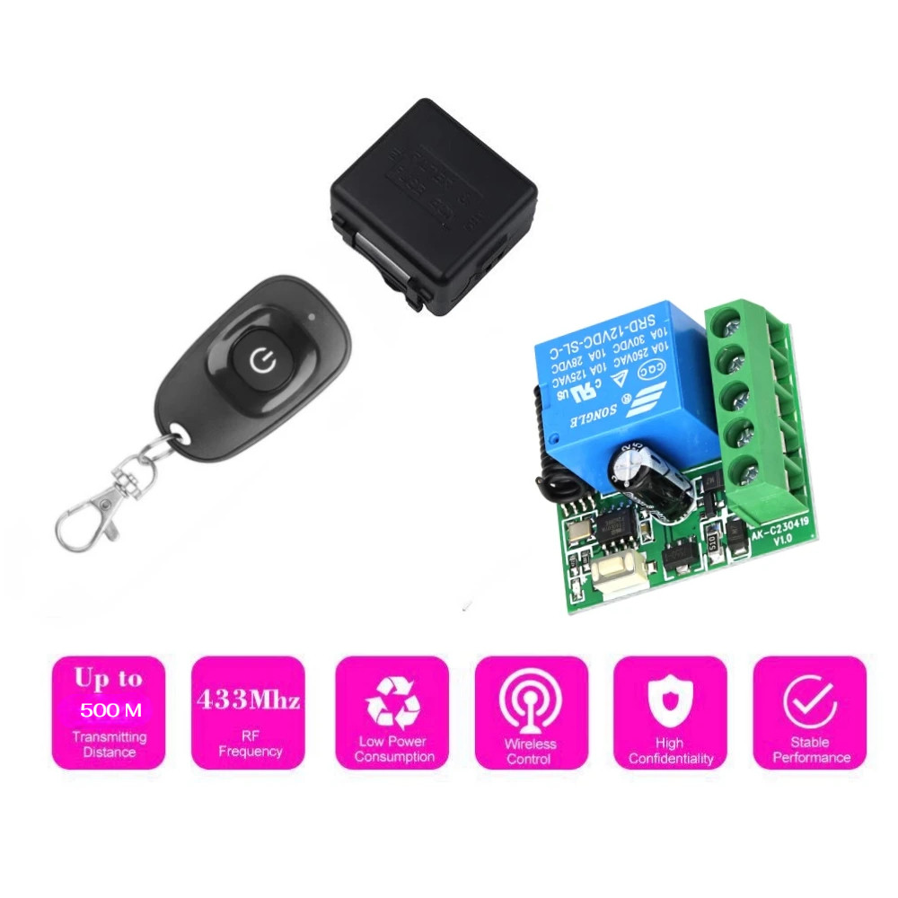 SeaBlingz - Kebidumei Universal Wireless Remote Control 433MHz 12V - KD433 (Home Appliances Remote C