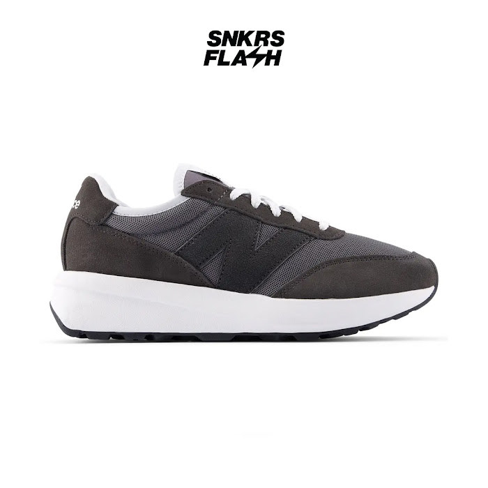 NEW BALANCE 370 Black Cement Sepatu Sneakers Pria - U370HD - Size 43