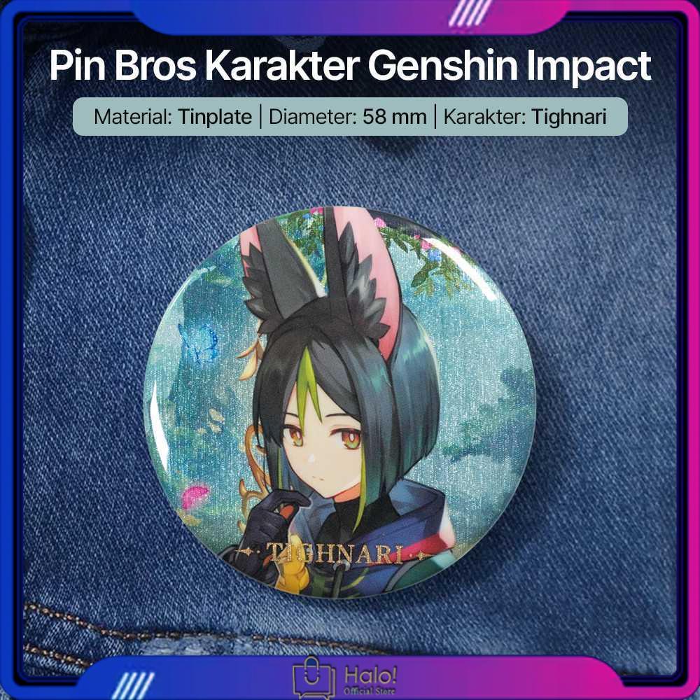 YWZL Pin Bros Karakter Genshin Impact Background Theme Can Badge - YZ015