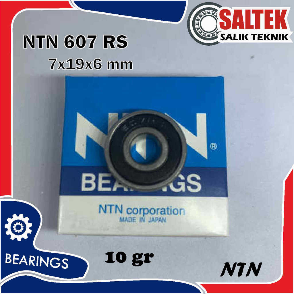 BEARING NTN 607 RS Laher Tutup Karet Original Kualitas Jepang
