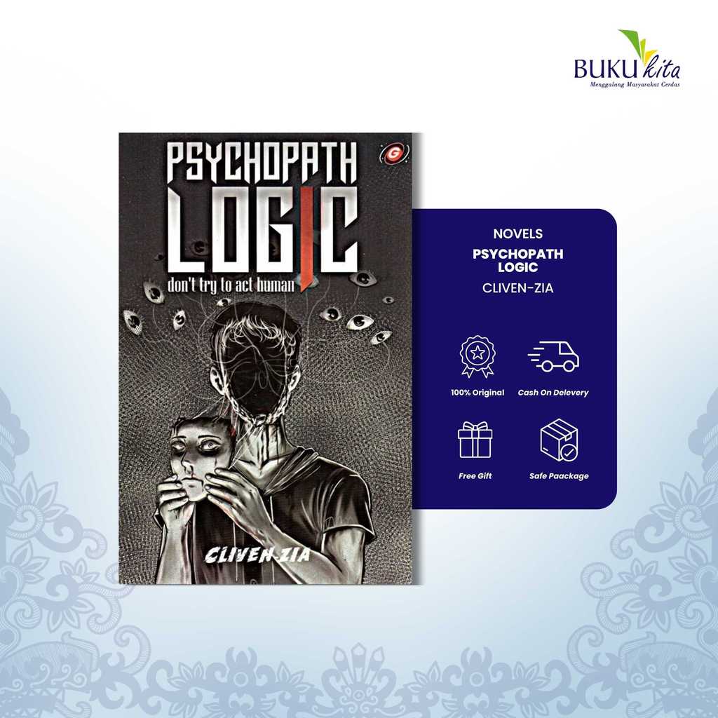 BukuKita Store | Novel - Psychopath Logic by Cliven-Zia