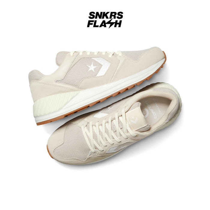 CONVERSE Wave Trainer Light Dune White Sepatu Sneakers Pria - A13328C - Size 43