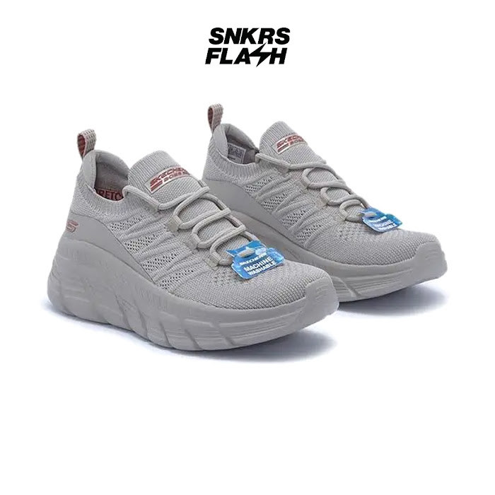 ( NO BOX ) SKECHERS BOBS B FLEX HI TAUPE - 117384TPE