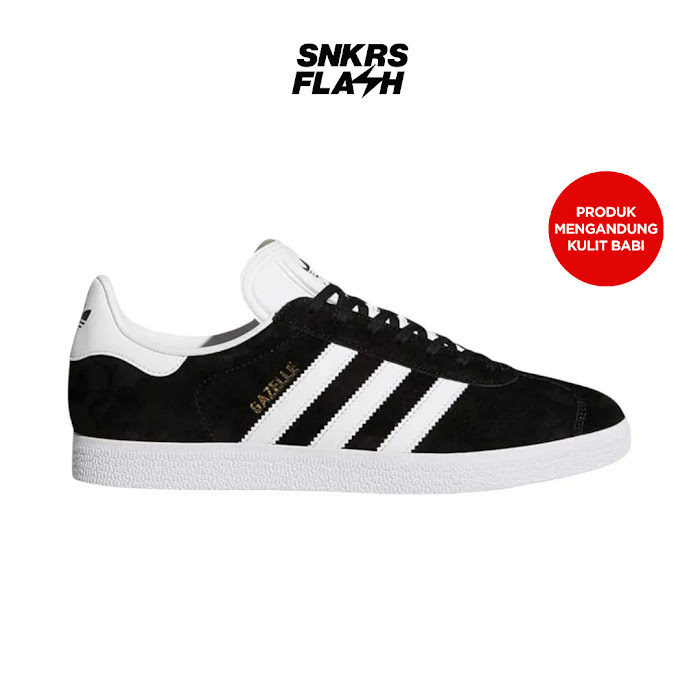 ADIDAS Gazelle Ii Core Black White Sepatu Sneakers Pria - BB5476 - Size 45.3