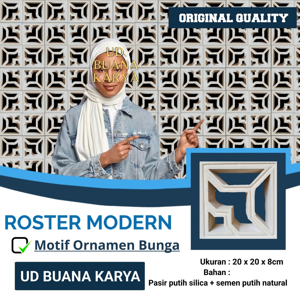 Roster Beton Minimalis Ventilasi Rumah Model Terlaris