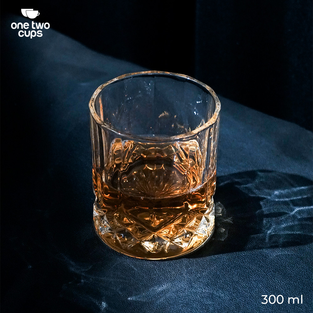 One Two Cups Gelas Whisky Cocktail Old Fashion Rock Glass 300ml - YJ104