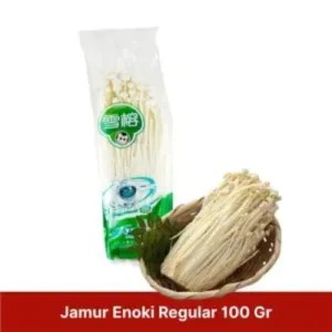 JAMUR ENOKI REGULER 100GR KEMASAN HIJAU
