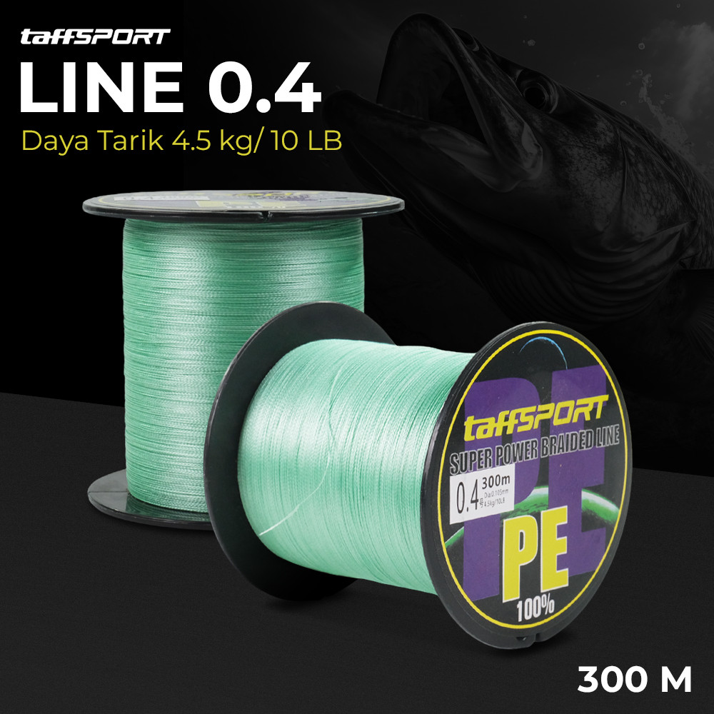 Senar Pancing PE Braided 300 Meter Tali Benang Kuat Lentur Tahan Gesek Untuk Reel Laut Sungai Kolam