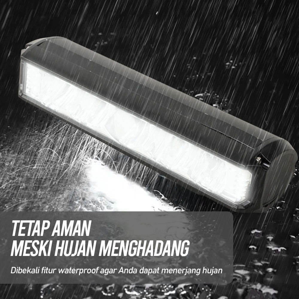 Lampu Depan Sepeda 8000mAh 2600Lumens Multifungsi Powerbank GM-7CLL86BK
