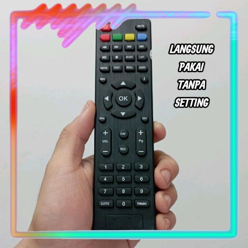 Remot Remote Receiver STB DVB Parabola Universal Tanpa Setting Skybox A-1 New Plus Combo (LANGSUNG P