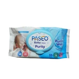 PASEO Baby Wipes Purified Water Isi 80 Sheets