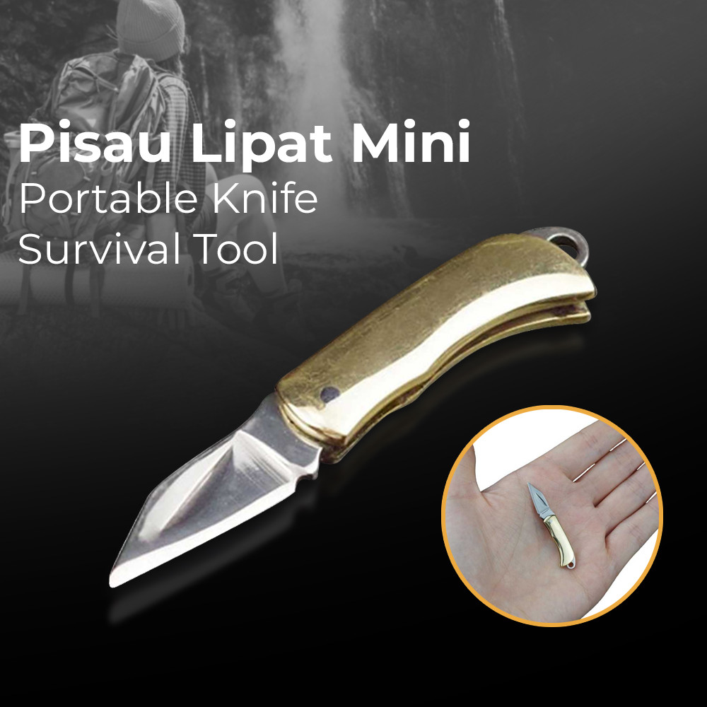 FervorFOX Pisau Lipat Mini EDC Portable Survival Outdoor Knife - PMT5